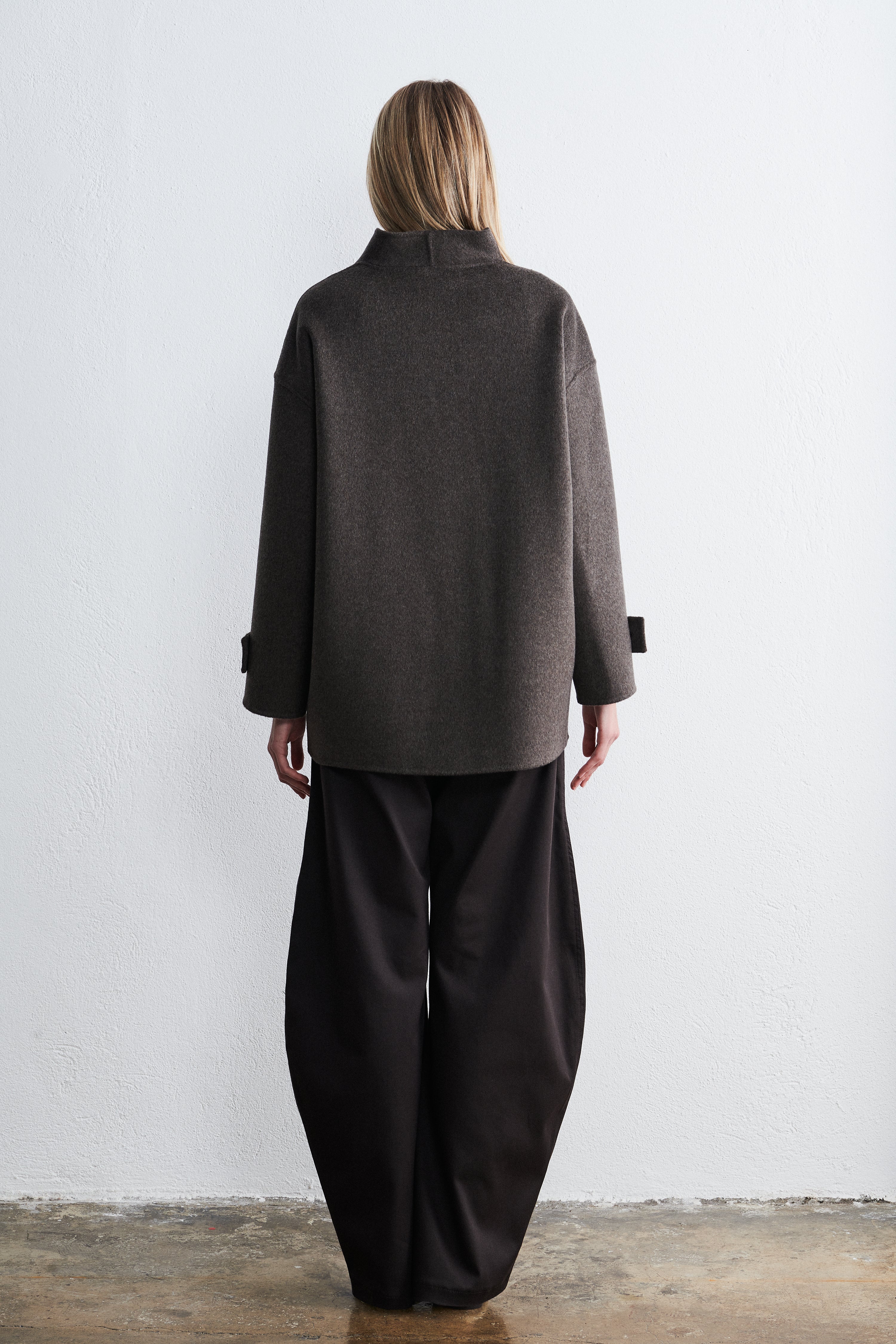 Shanghai Midi Coat Mocha Heather