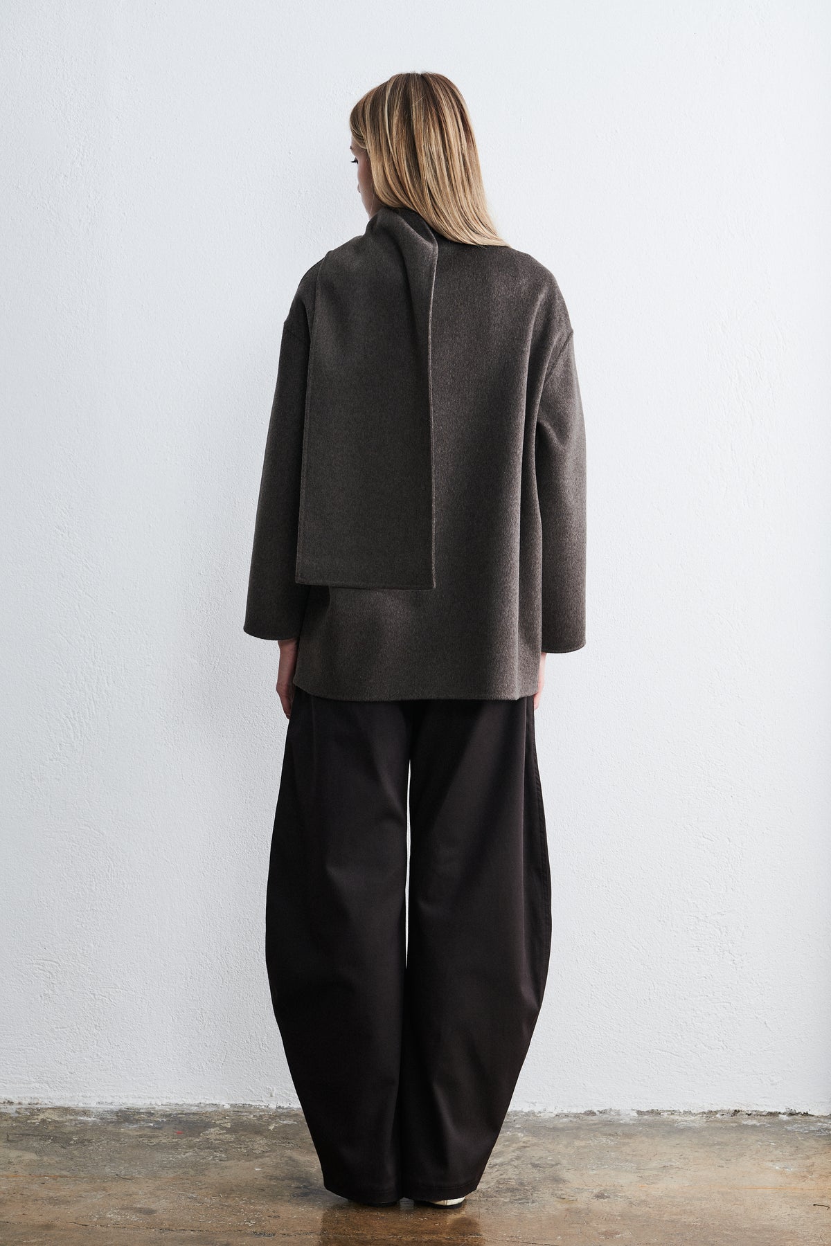 Antwerp Scarf Coat Mocha Heather