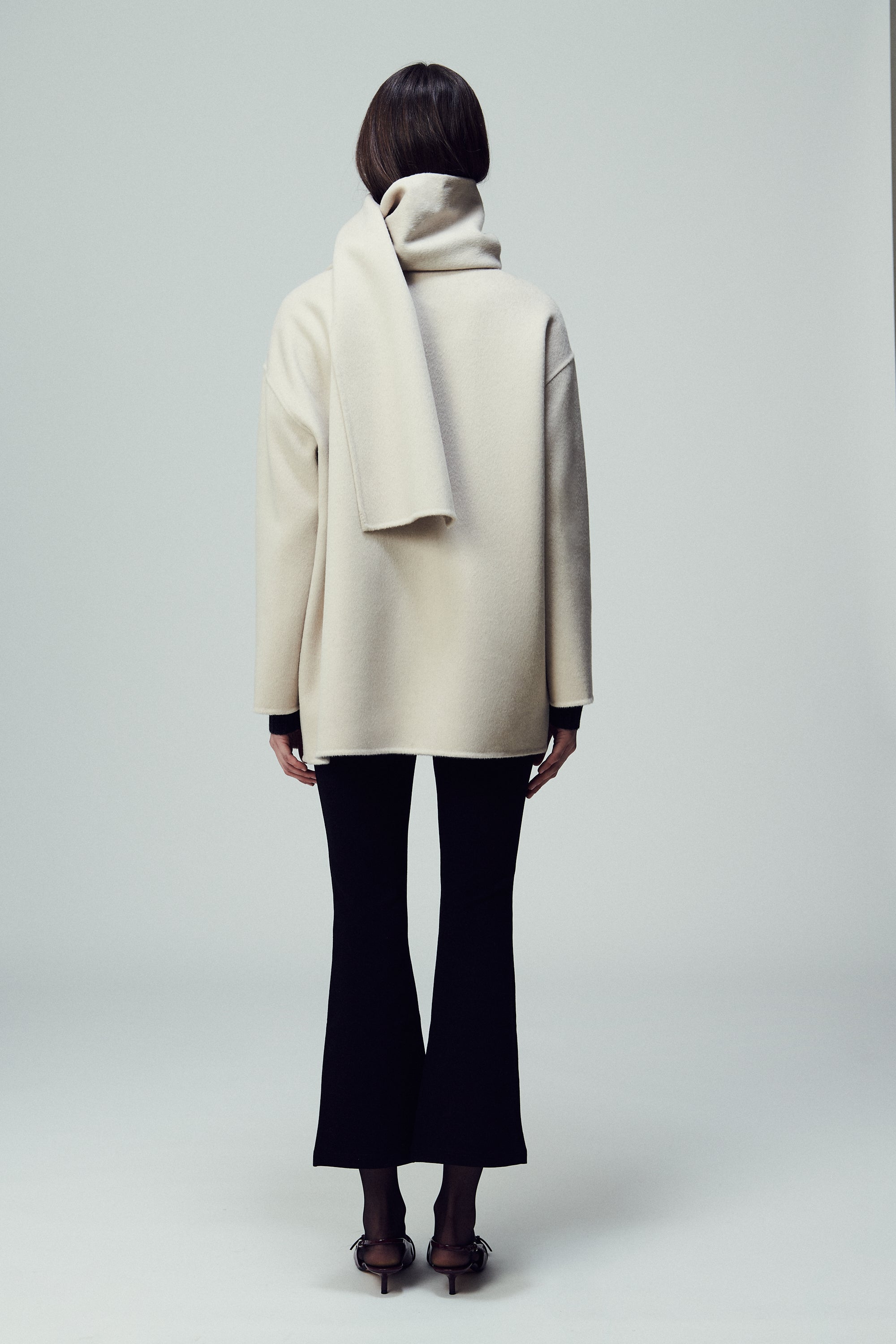 Antwerp Scarf Coat Mother of Pearl
