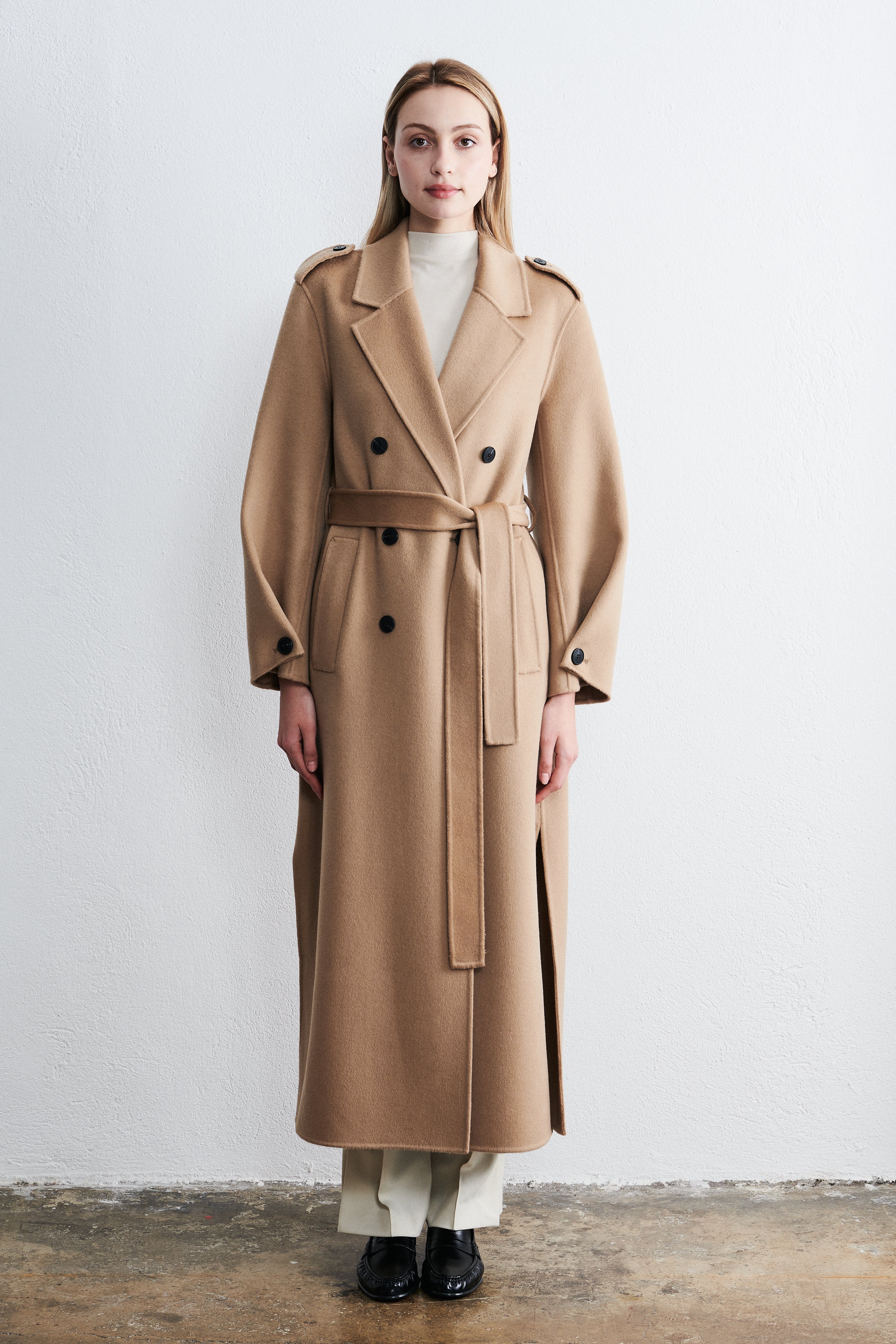New York Long Trenchcoat Desert