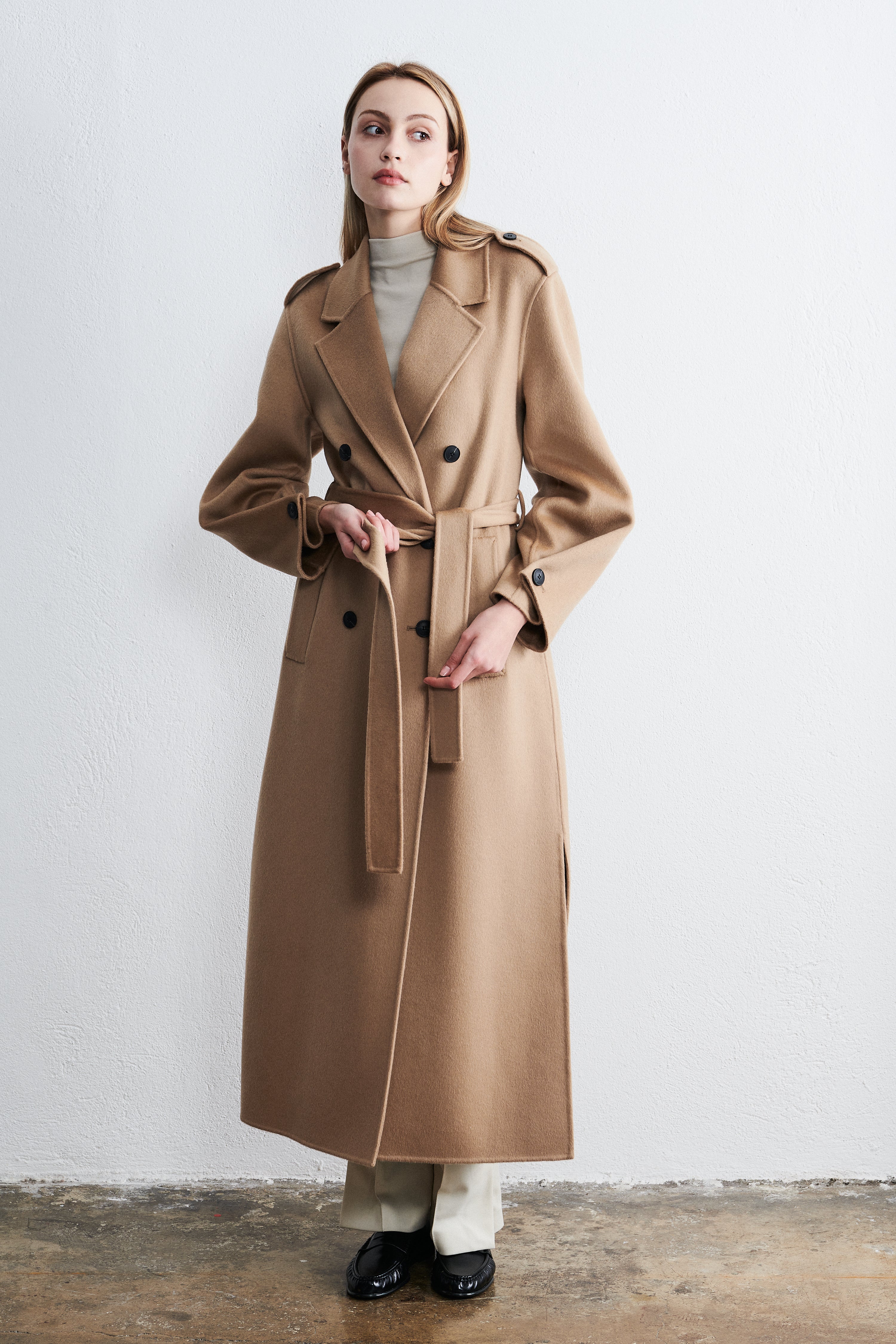 New York Long Trenchcoat Desert