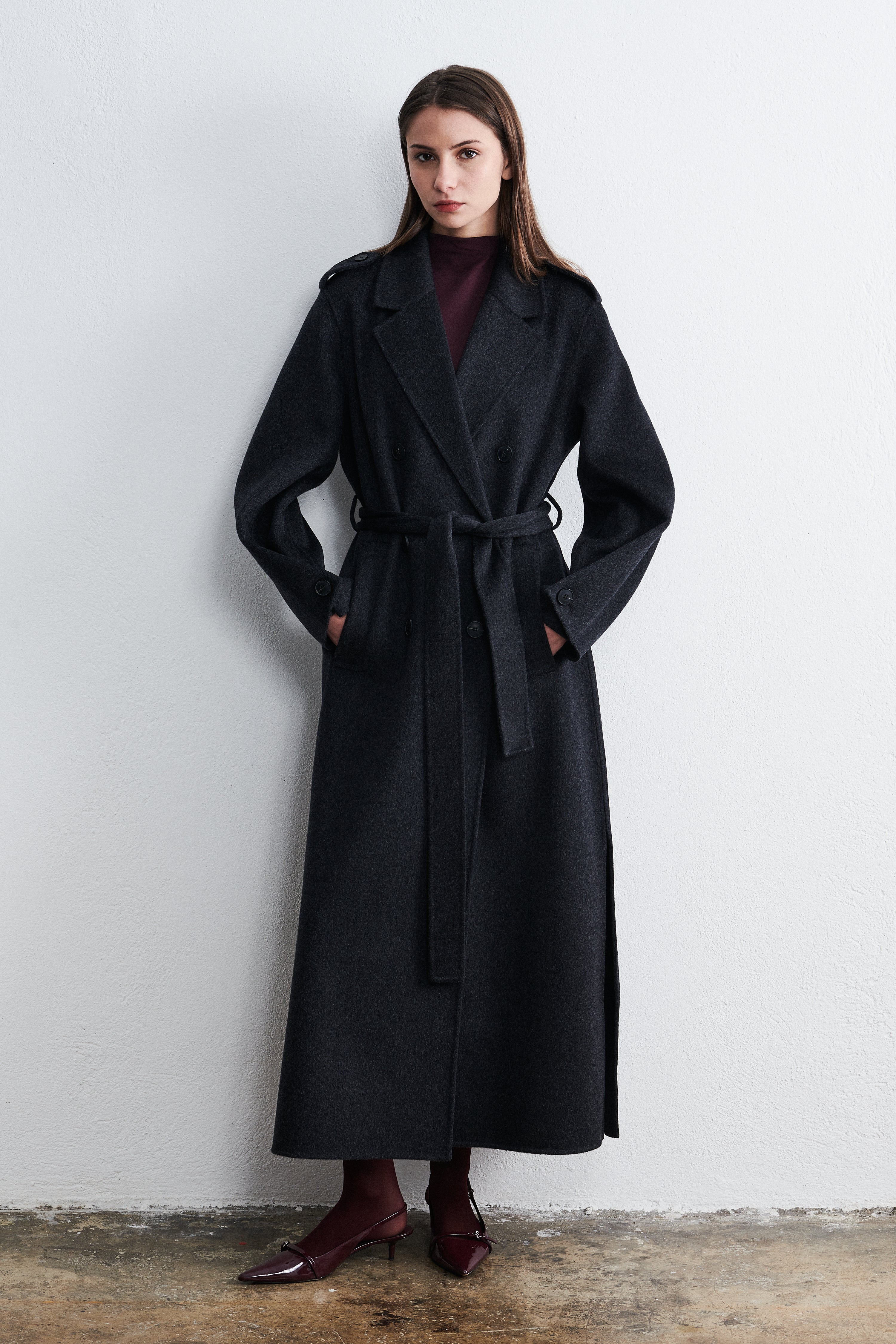 New York Long Trenchcoat Smoke