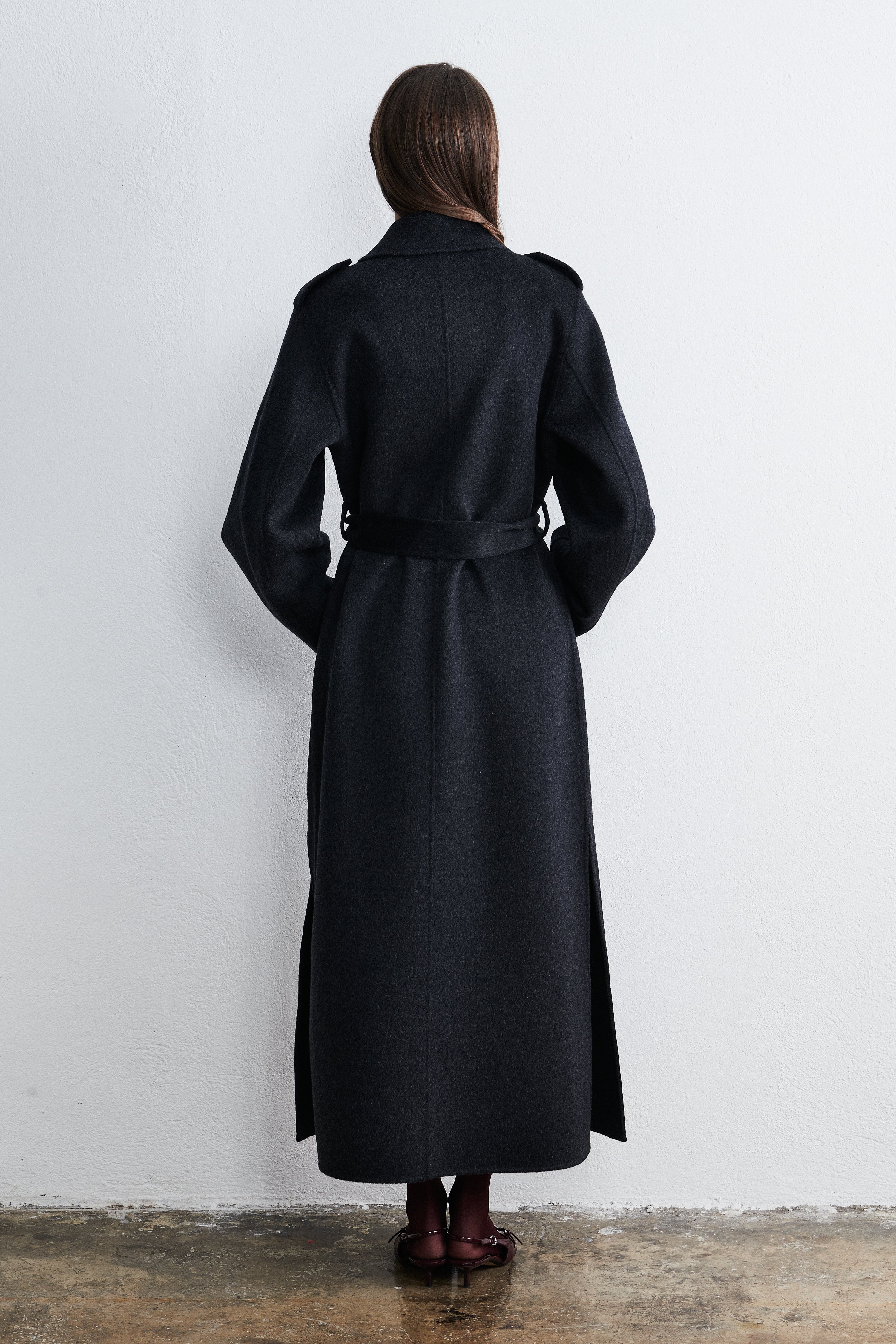 New York Long Trenchcoat Smoke