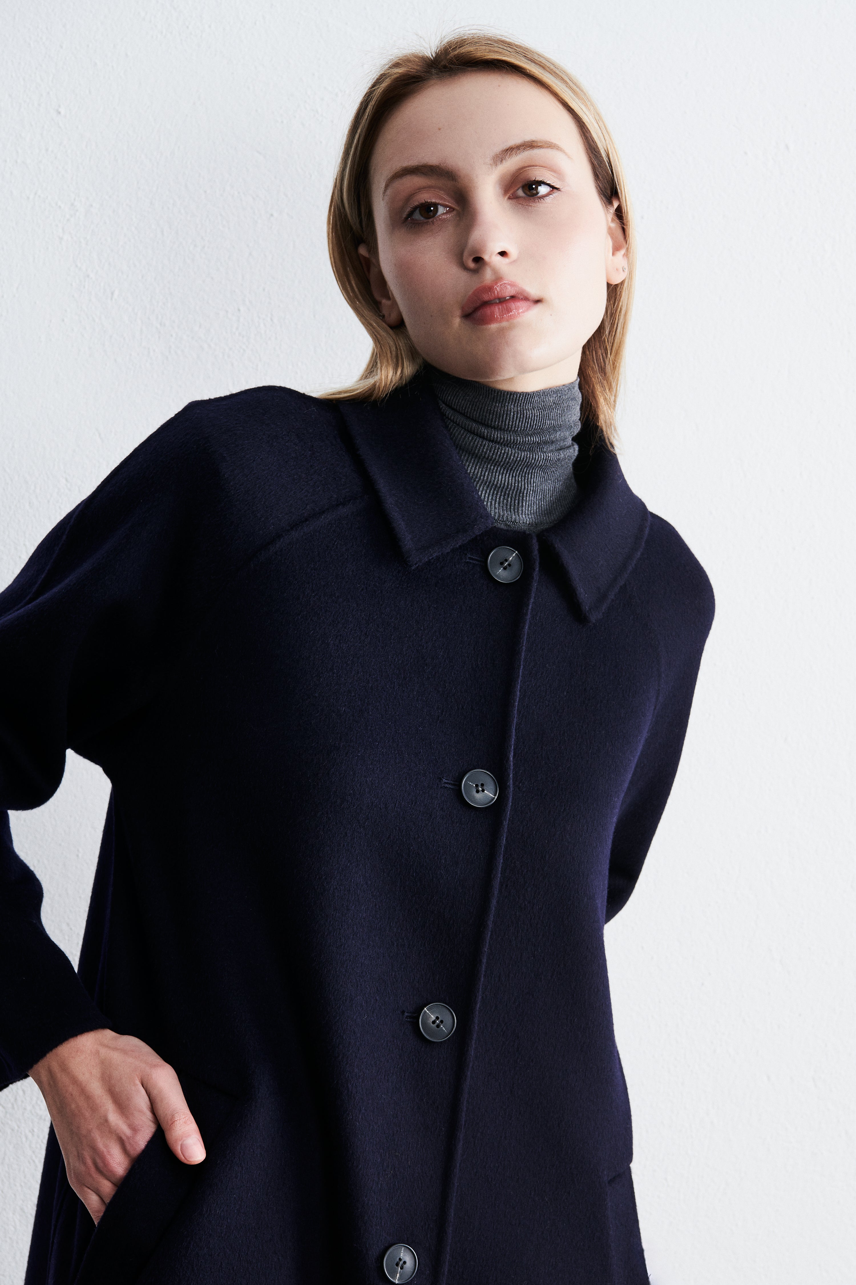 Boston Single Breasted Coat Midnight