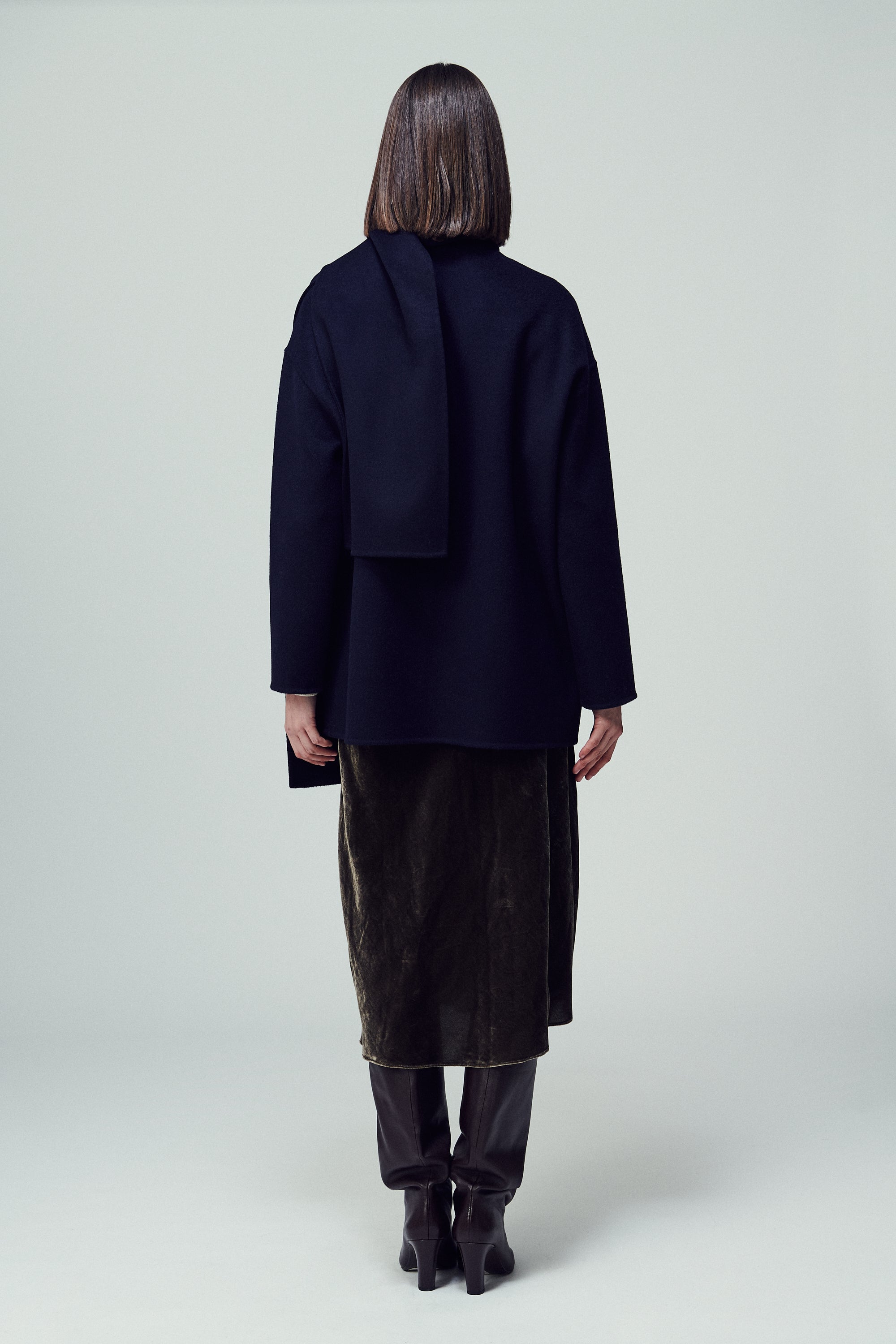 Antwerp Scarf Coat Midnight