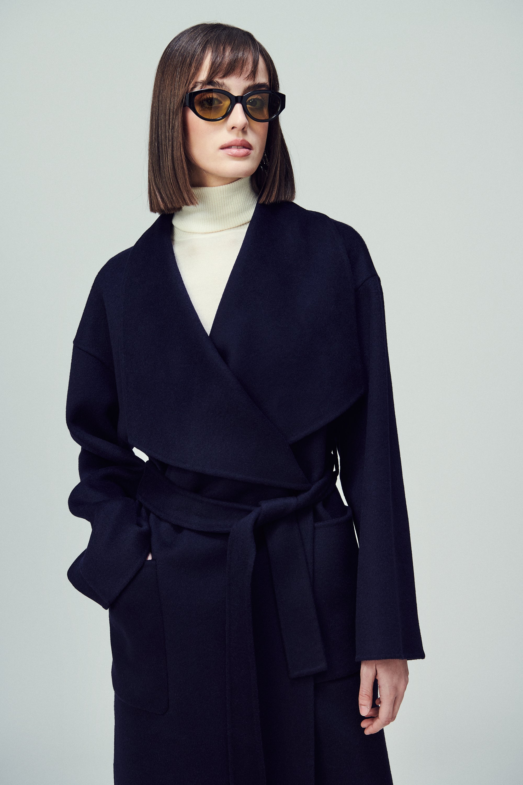 Helsinki Envelope Coat Midnight