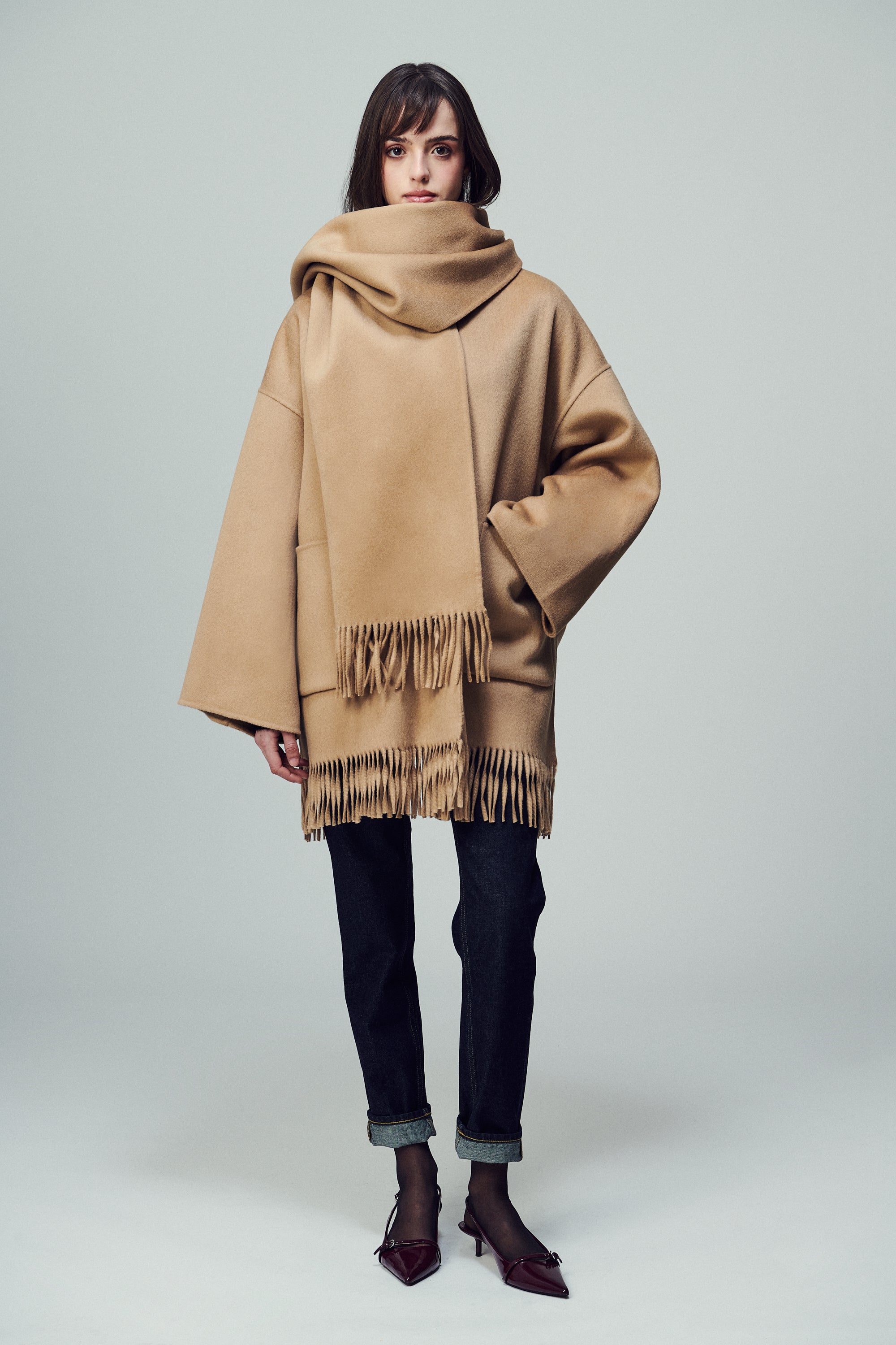 Lyon Fringed Scarf Desert
