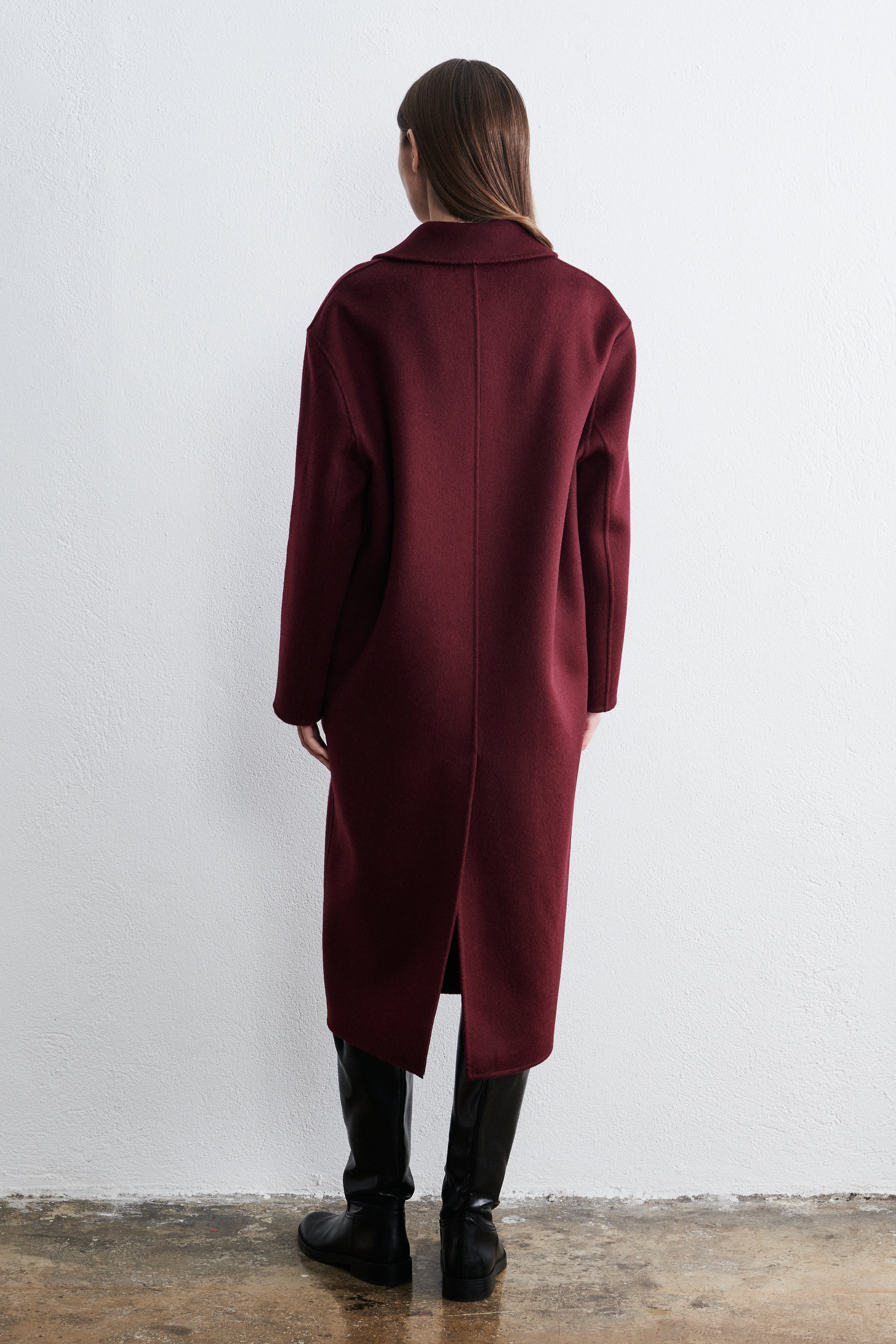 Stockholm Double Breasted Coat Cabernet