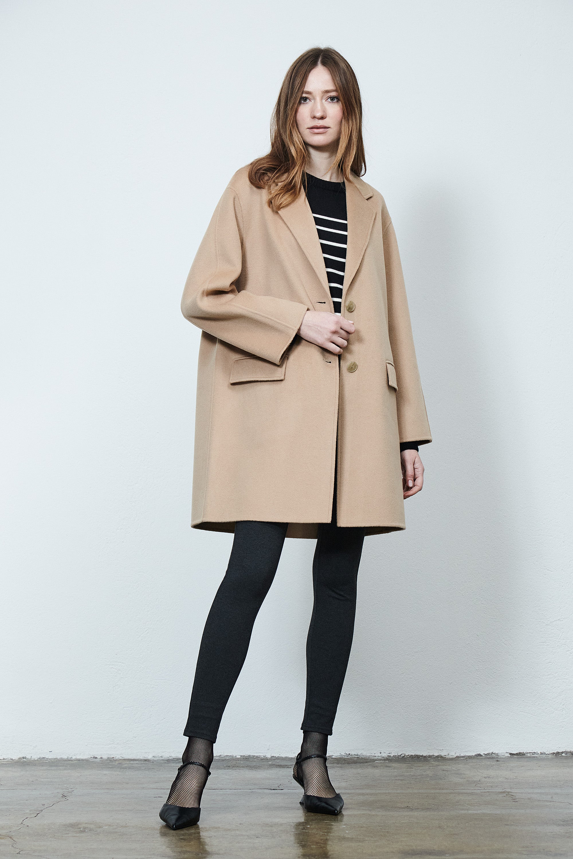 Oxford Single Breasted Coat Desert