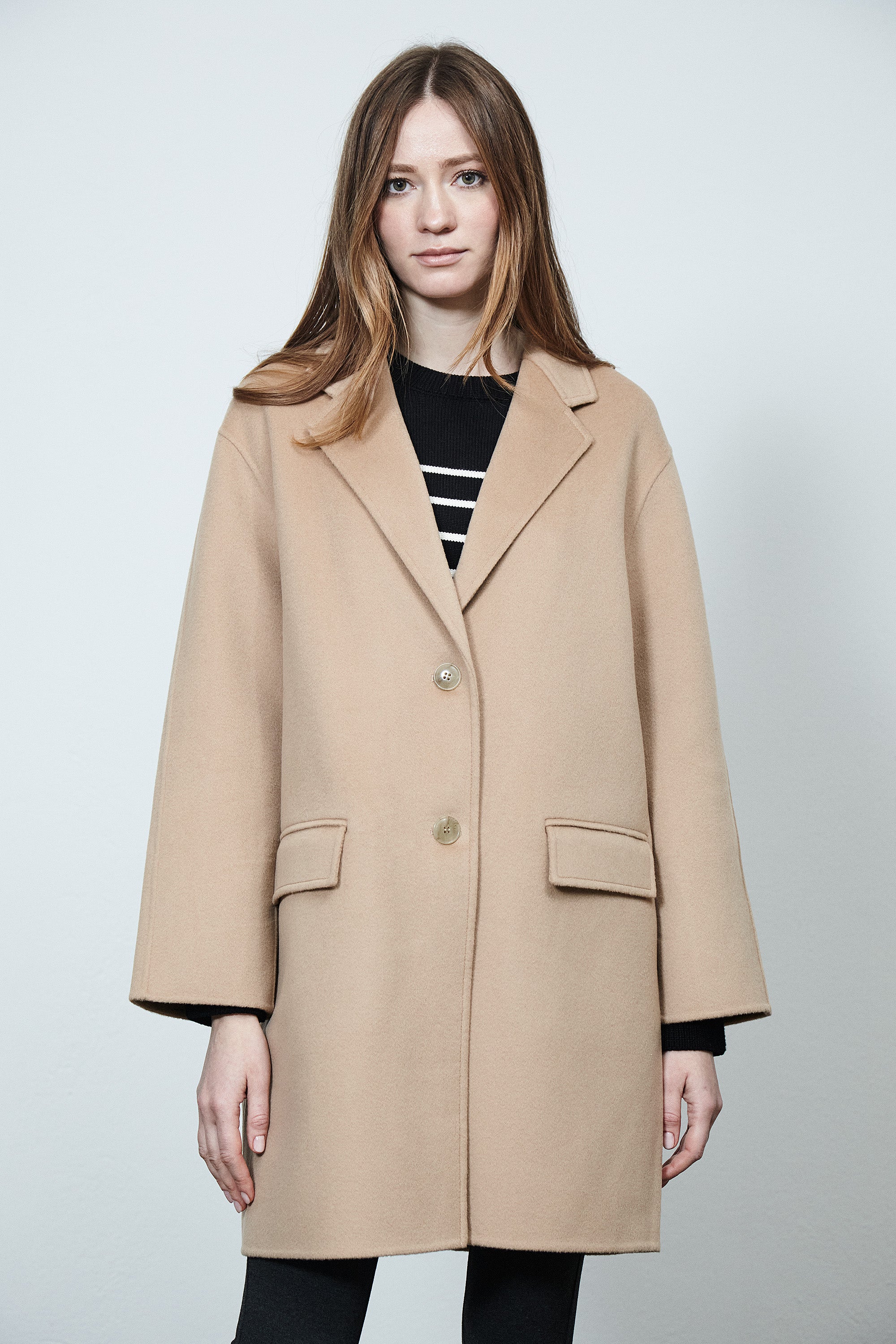 Oxford Single Breasted Coat Desert
