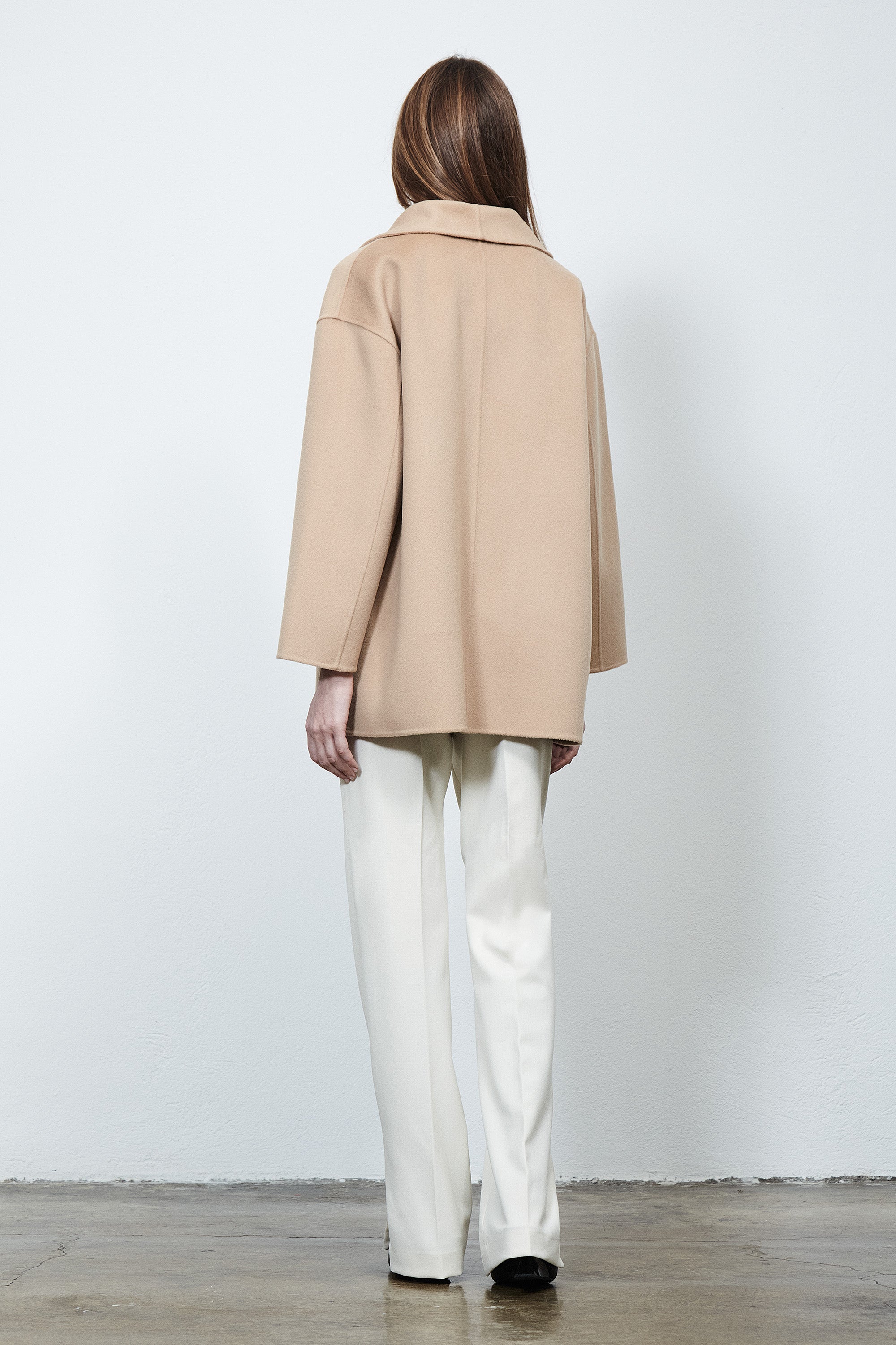 Brooklyn Round Lapel Coat Desert