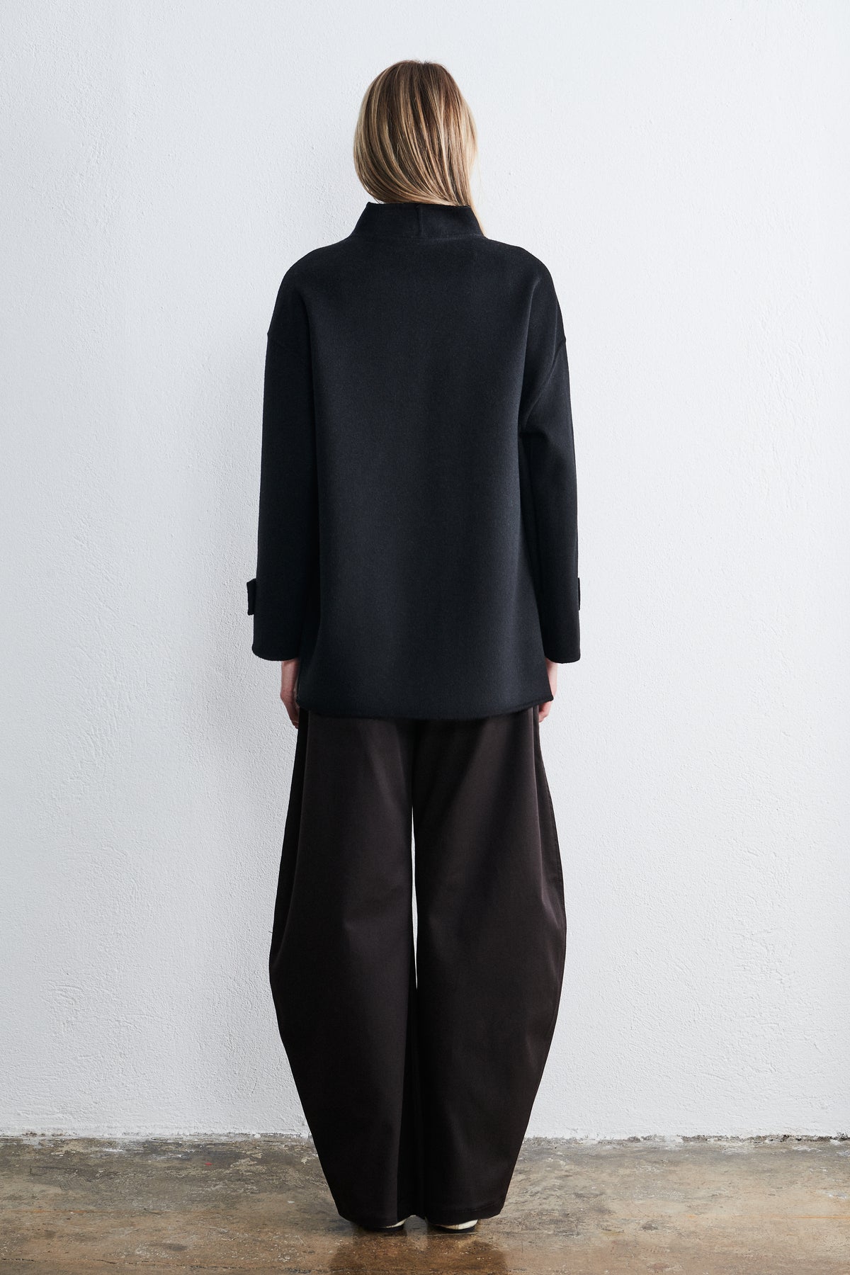 Shanghai Midi Coat Noir