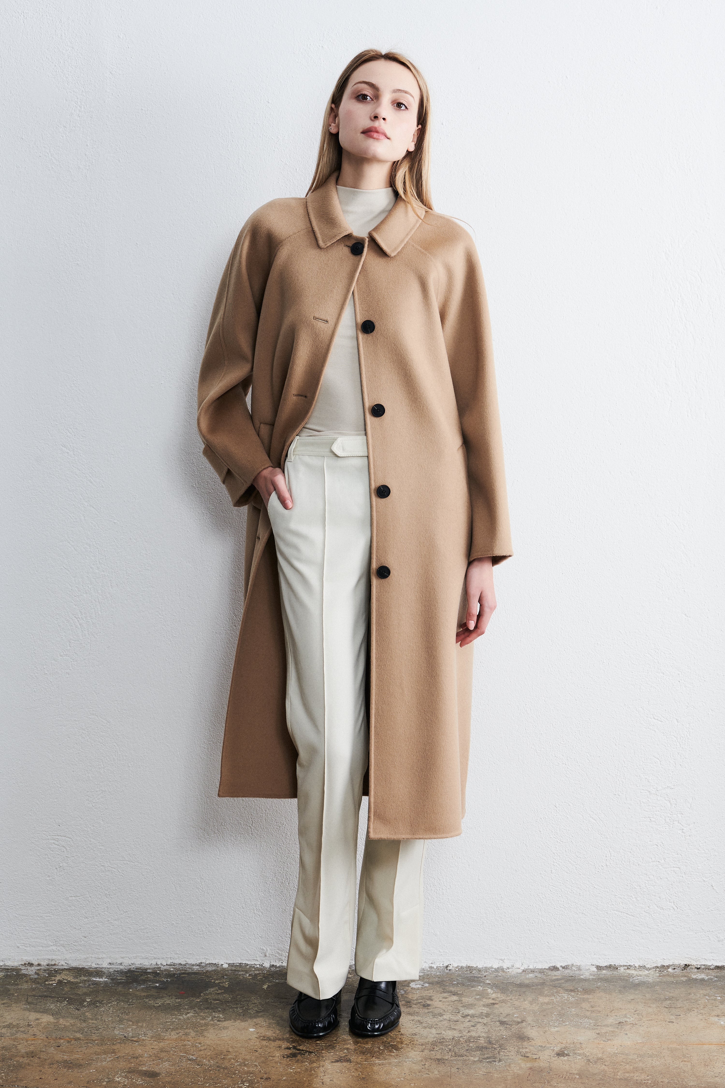 Boston Single Breasted Coat Desert