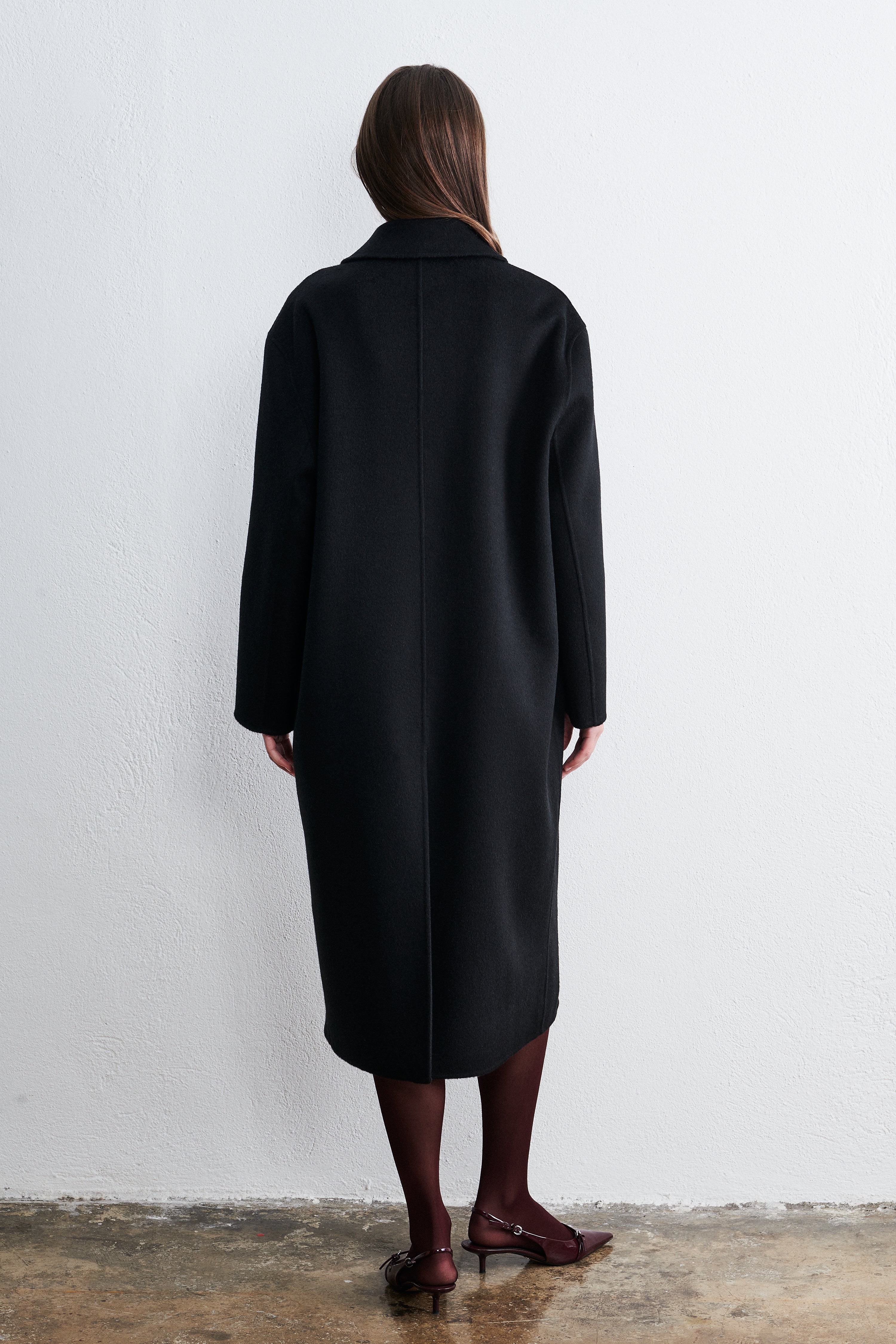 Stockholm Double Breasted Coat Noir