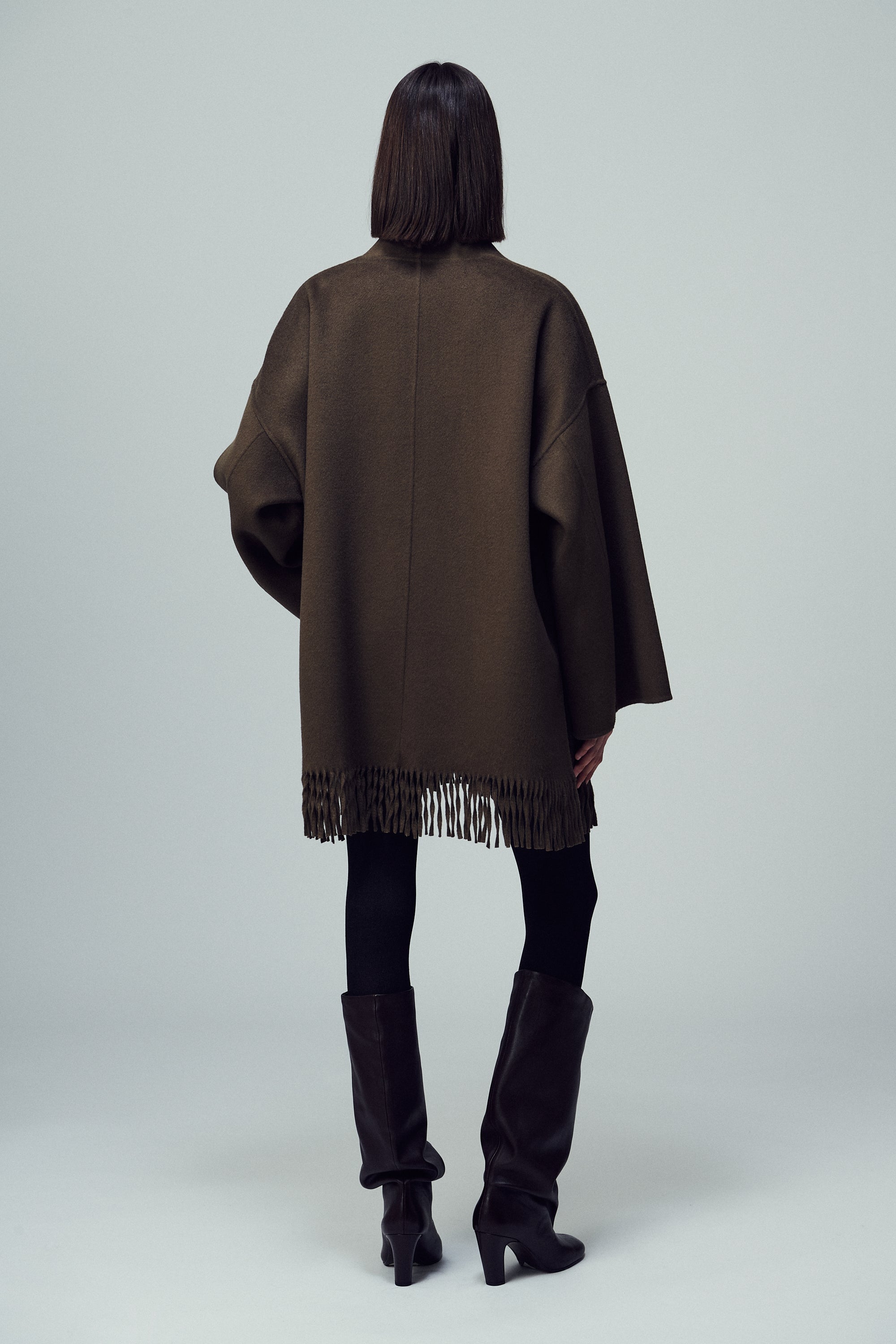 Lyon Fringed Cape Mink