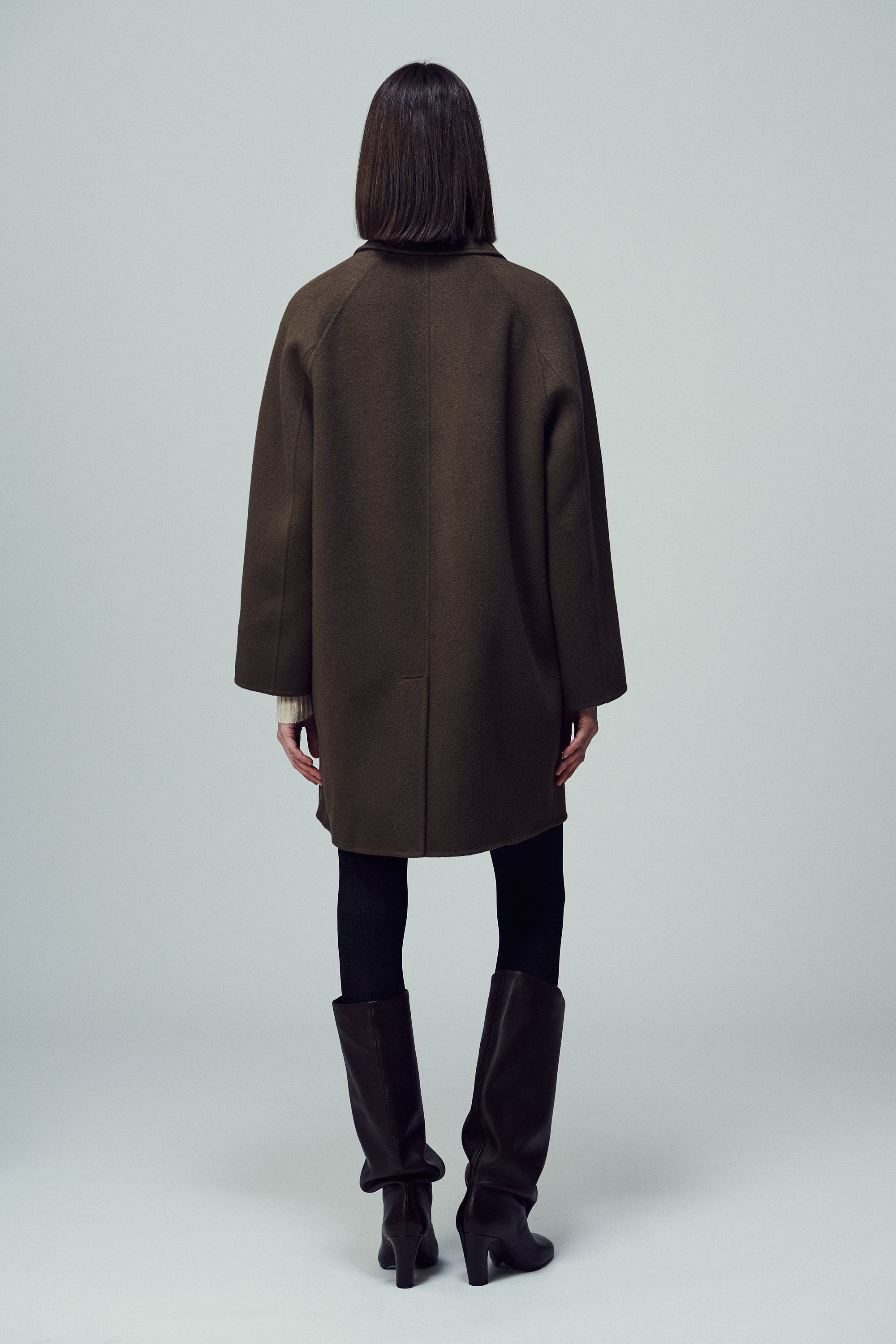 Oxford Single Breasted Coat Mink