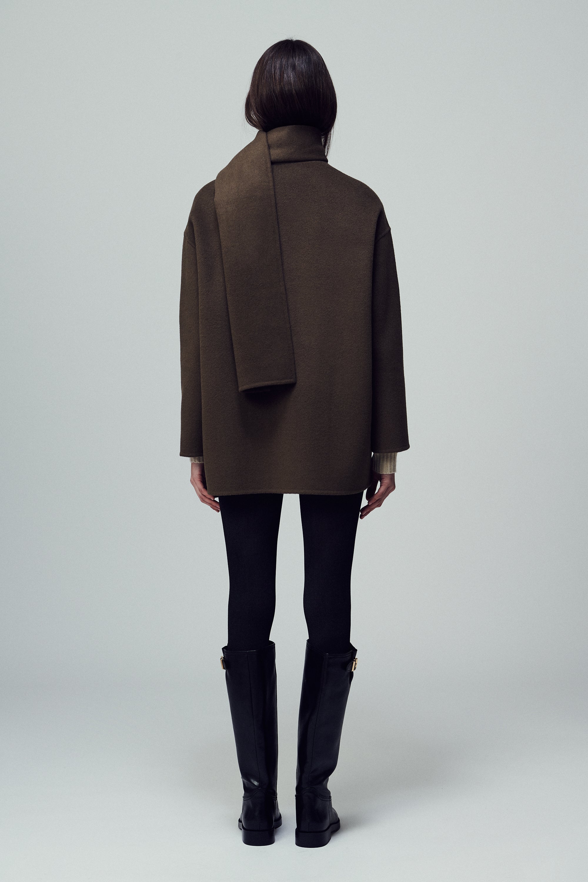 Antwerp Scarf Coat Mink