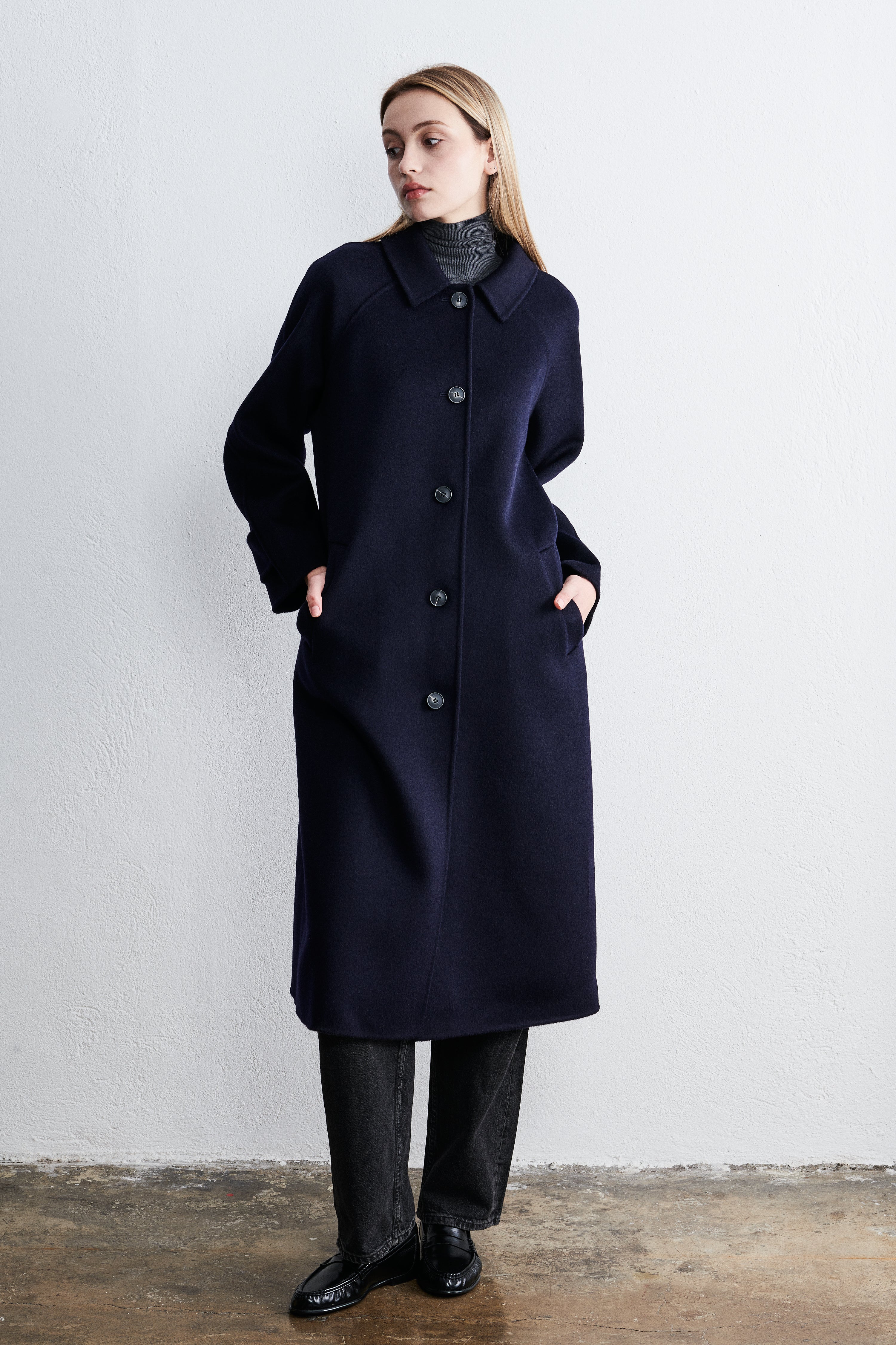 Boston Single Breasted Coat Midnight