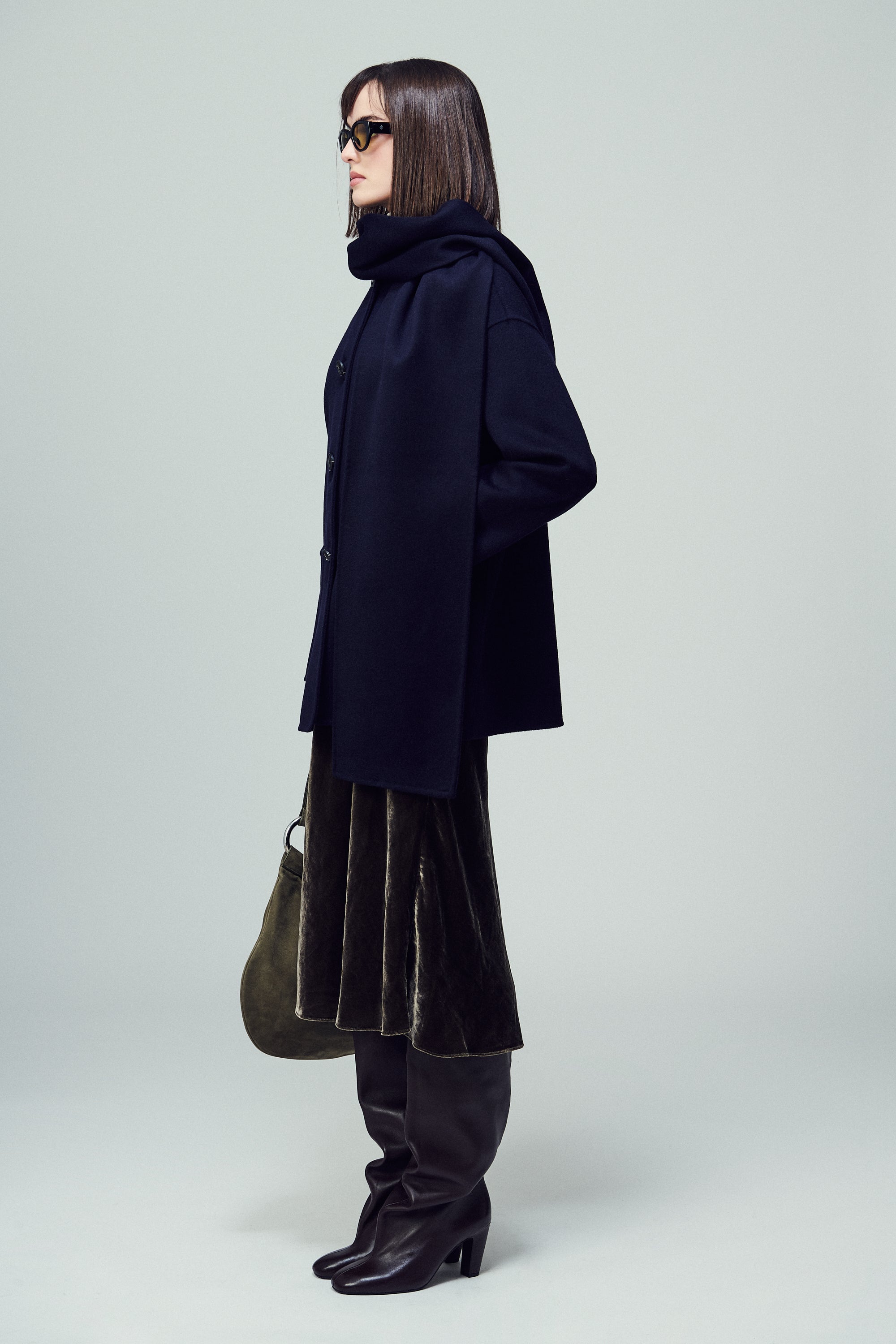 Antwerp Scarf Coat Midnight