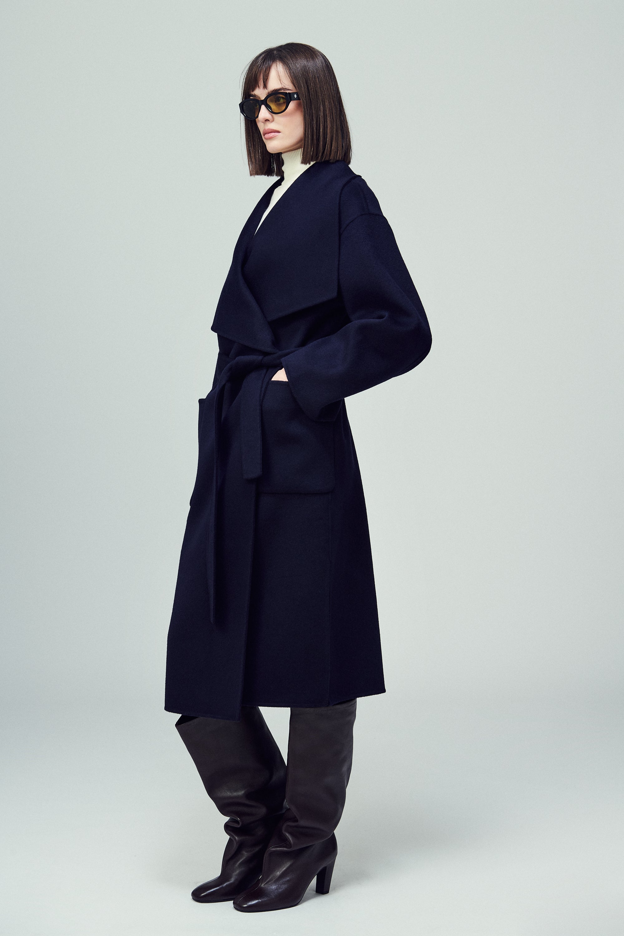 Helsinki Envelope Coat Midnight