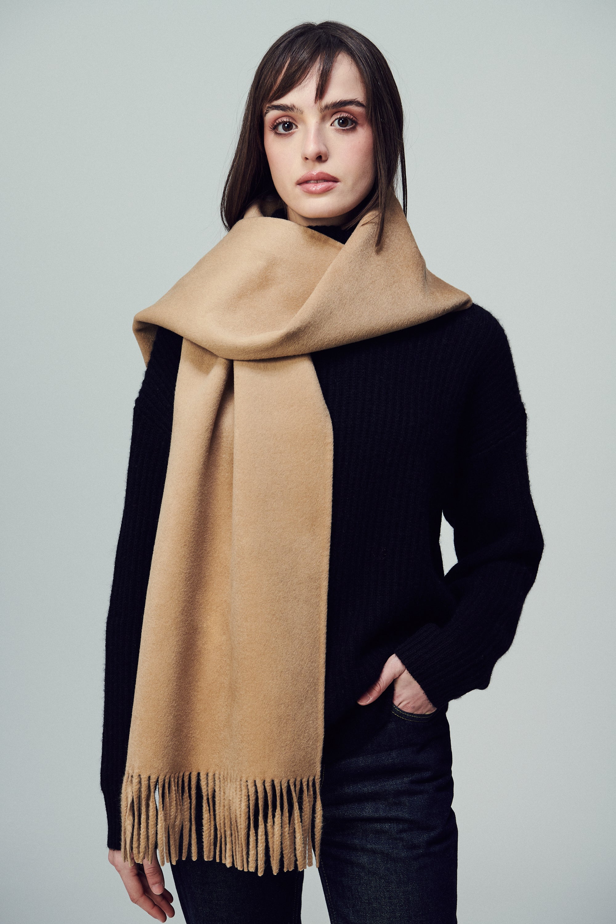 Lyon Fringed Scarf Desert