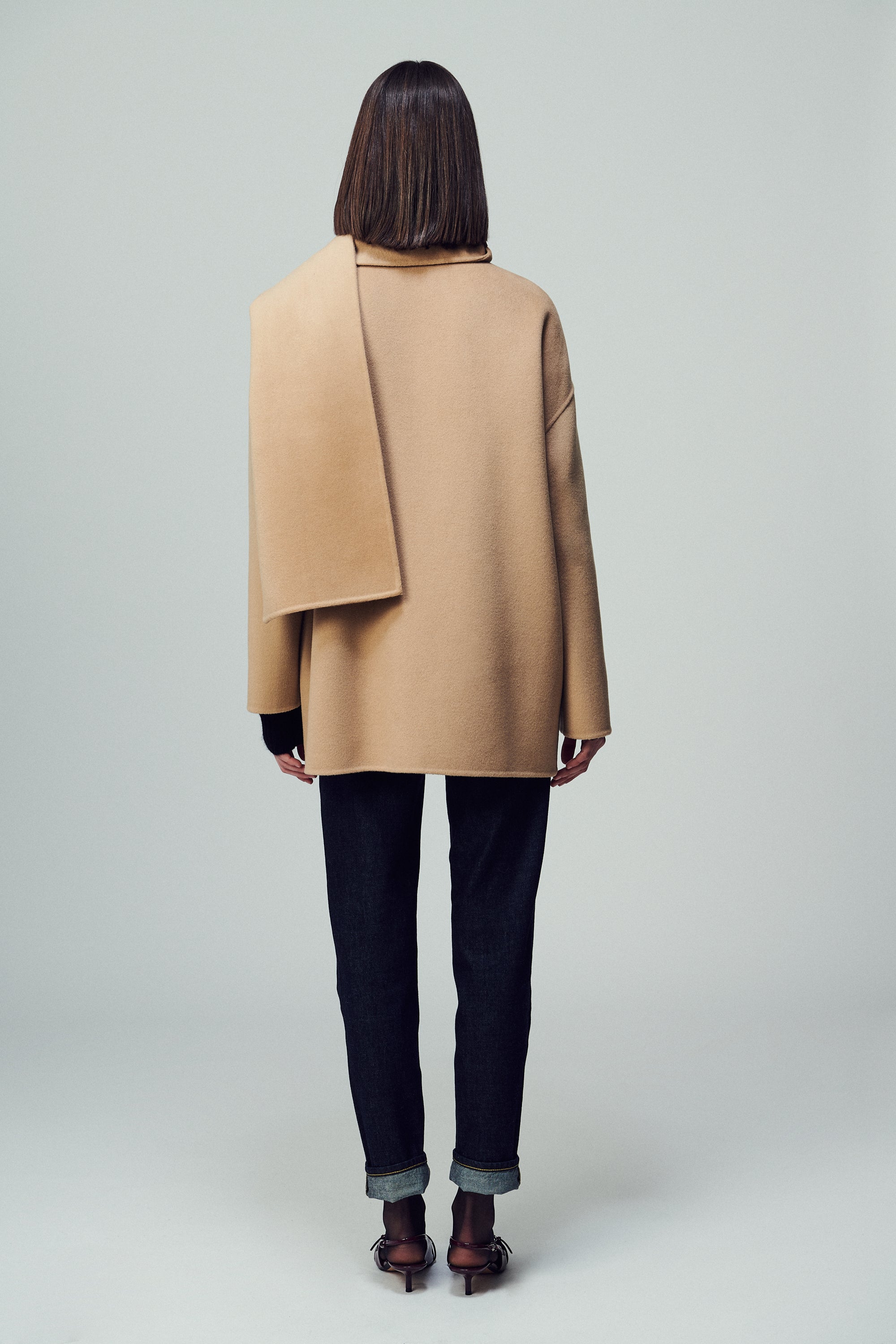 Antwerp Scarf Coat Desert