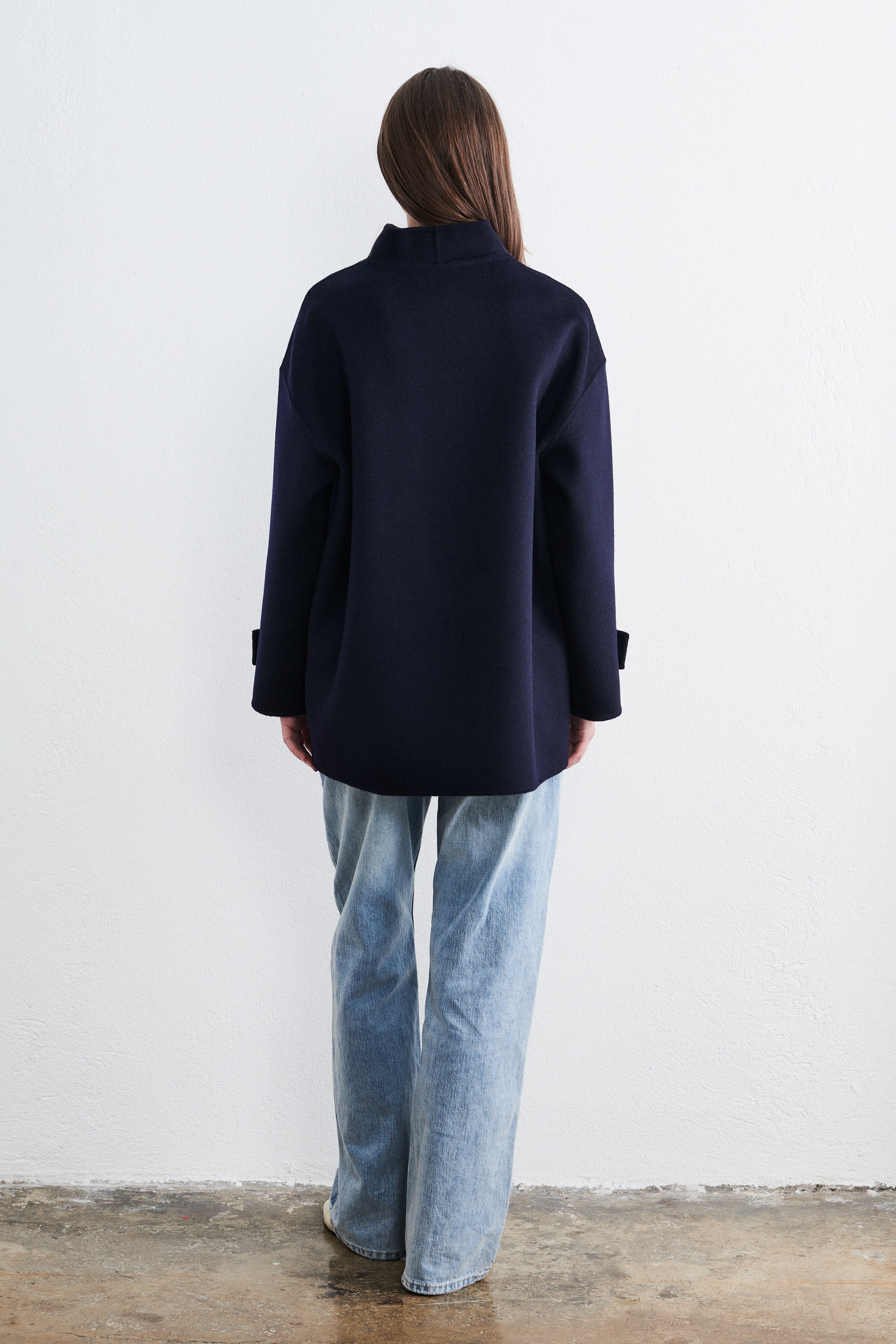 Shanghai Midi Coat Midnight