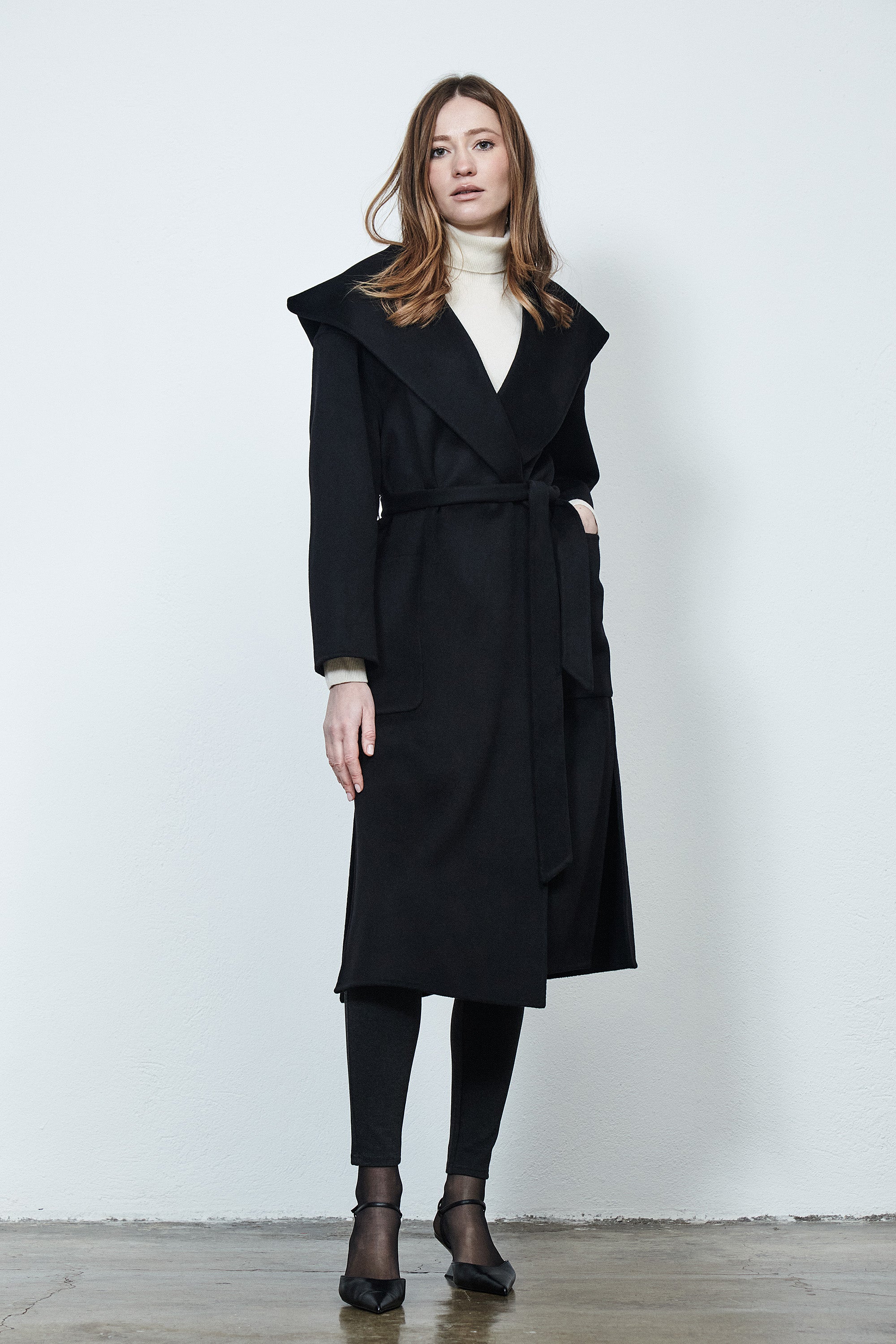 Fargo Hooded Coat Noir