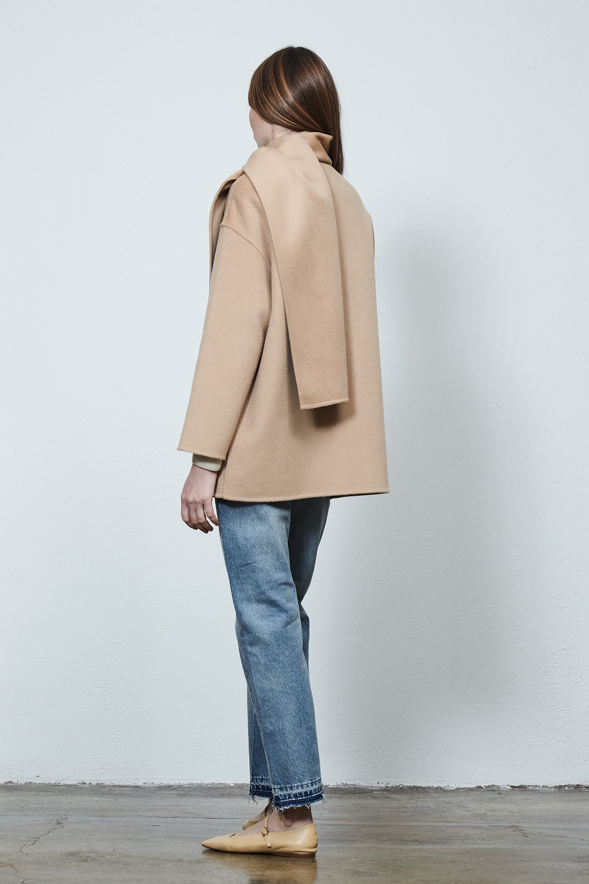 Antwerp Scarf Coat Desert