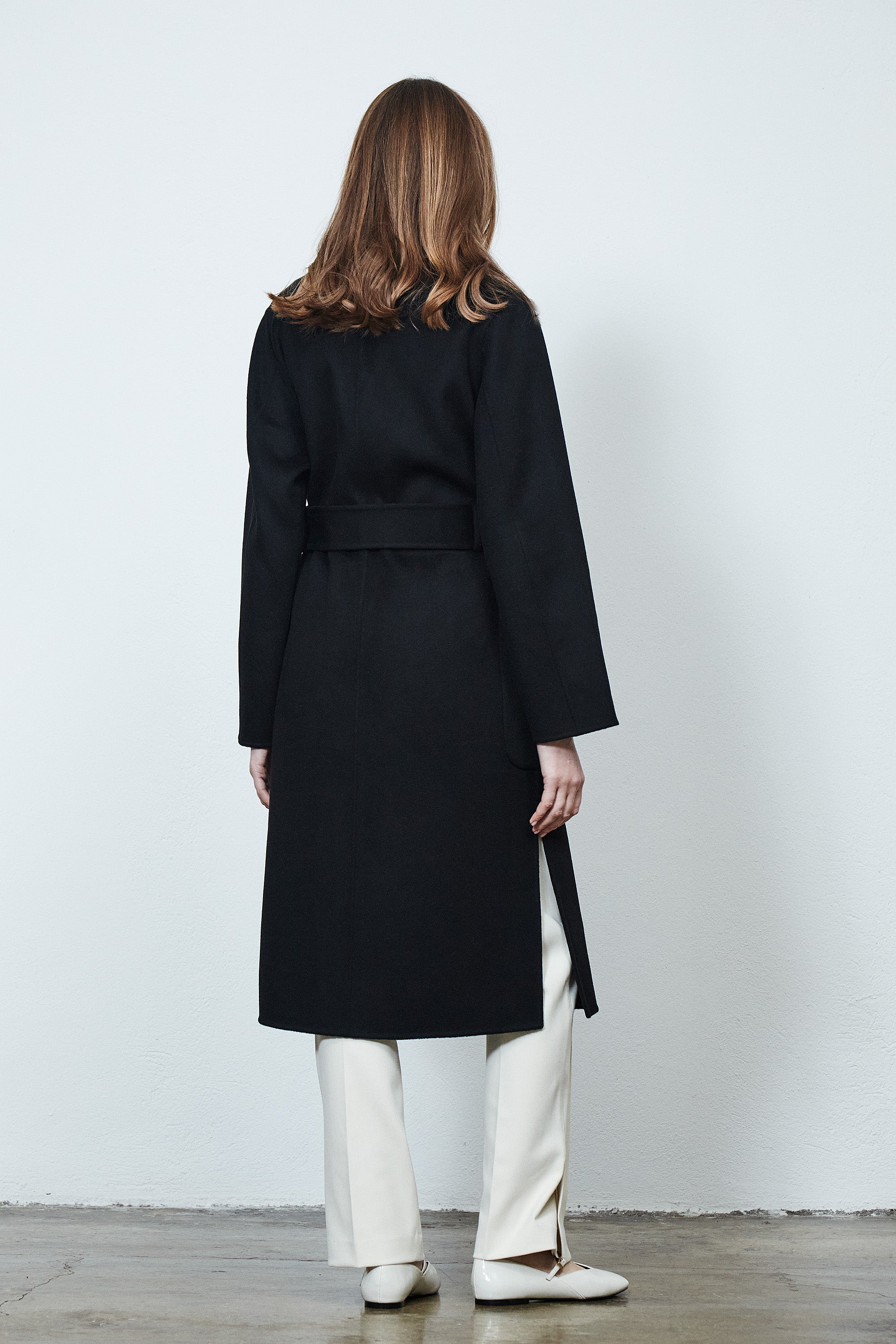 Milan Belted Coat Noir